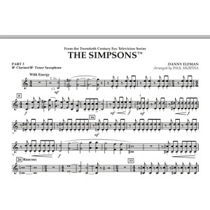 The Simpsons - Pt.3 - Bb Clarinet/Tenor Sax