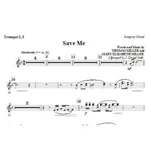 Save Me - Trumpet 2 & 3