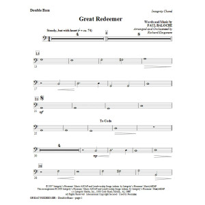 Great Redeemer - Alto Sax (Horn sub.)