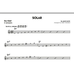 Solar - Bb Solo Sheet