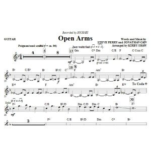 Open Arms - Guitar
