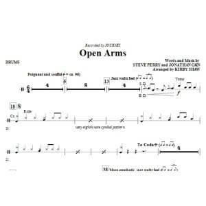 Open Arms - Drums
