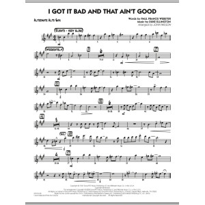 I Got It Bad and That Ain't Good - Alternate Alto Sax