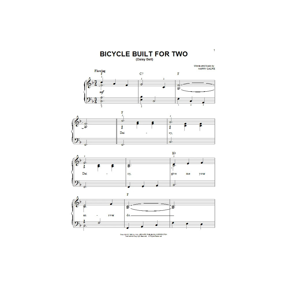 A Bicycle Built For Two (Daisy Bell)