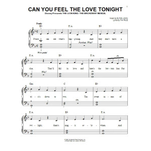 Can You Feel The Love Tonight (from The Lion King)