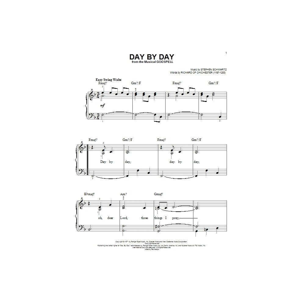 Day By Day (from Godspell)