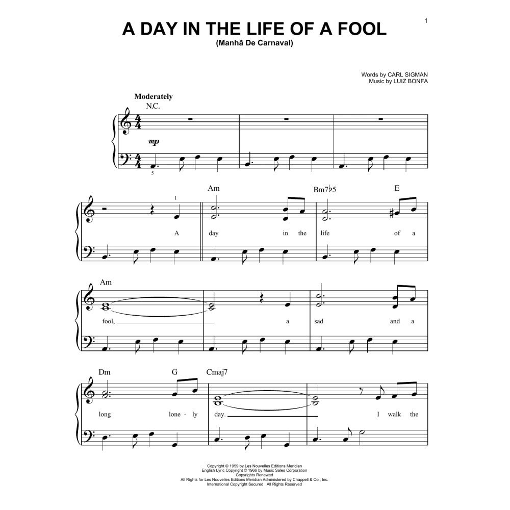 A Day In The Life Of A Fool (Manha De Carnaval)