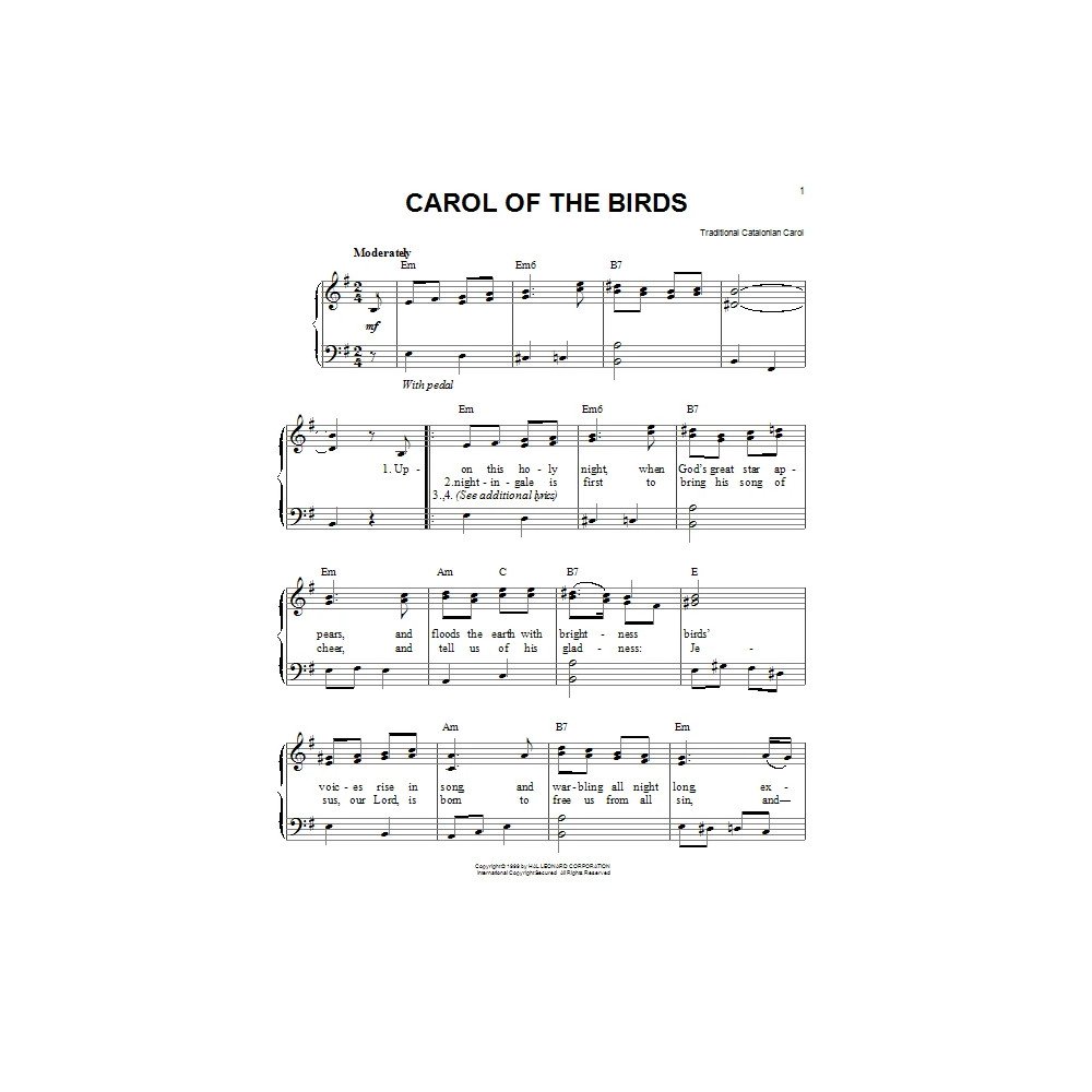 Carol Of The Birds