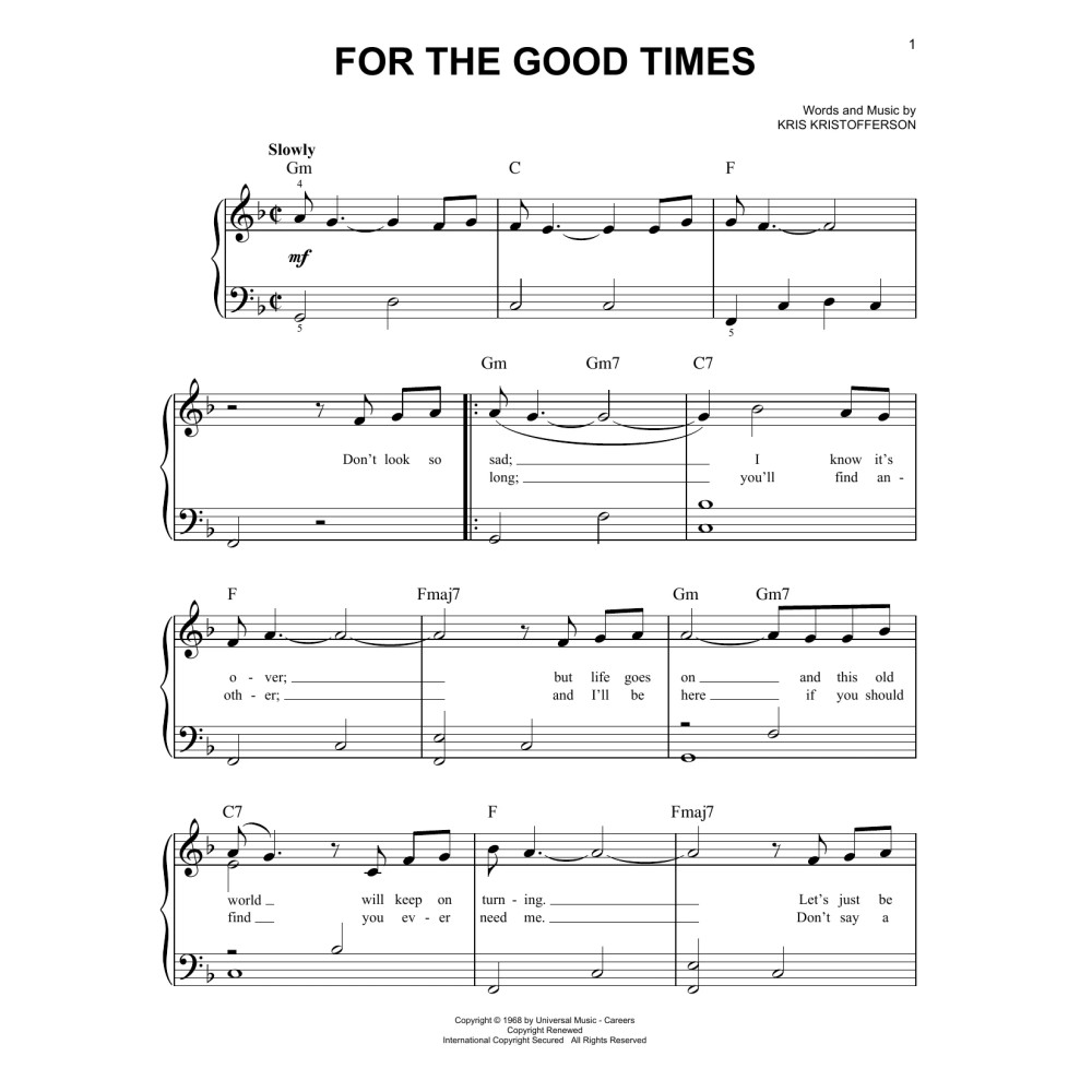 For The Good Times