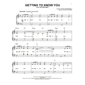 Getting To Know You
