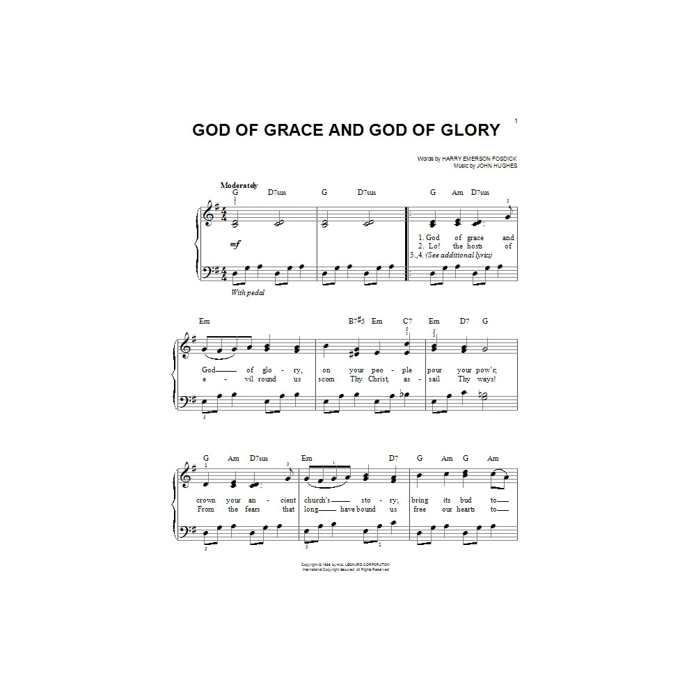 God Of Grace And God Of Glory