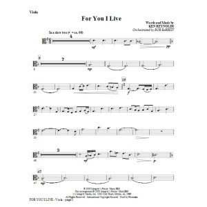 For You I Live - Cello
