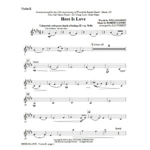 Hier ist Liebe - Violine 2