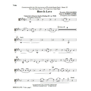 Here Is Love - Viola