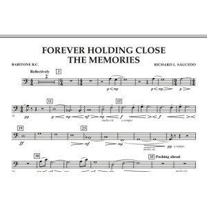 Forever Holding Close the Memories - Baritone B.C.