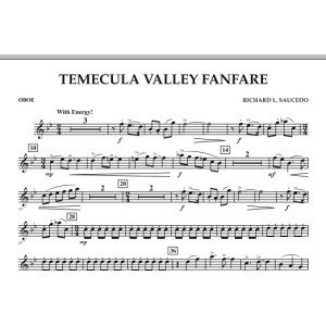 Temecula Valley Fanfare - Oboe
