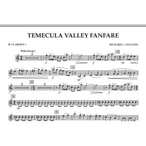 Temecula Valley Fanfare - Bb Clarinet 1