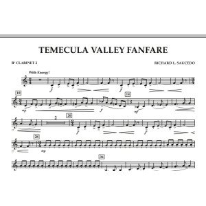 Temecula Valley Fanfare - Bb Clarinet 2
