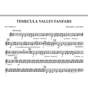 Temecula Valley Fanfare - Bb Clarinet 3