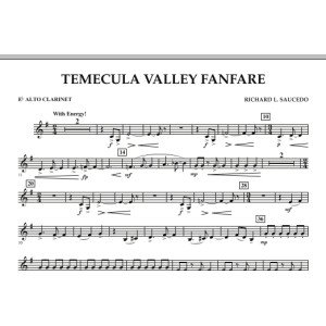 Temecula Valley Fanfare - Eb Alto Clarinet