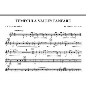Temecula Valley Fanfare - Eb Alto Saxophone 1
