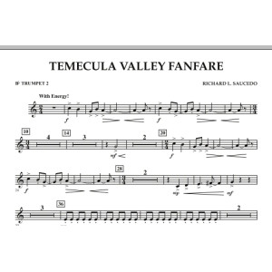 Temecula Valley Fanfare - Bb Trumpet 2