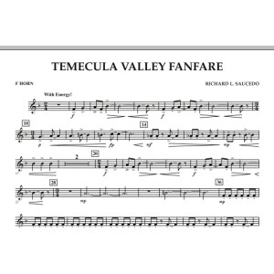 Temecula Valley Fanfare - F Horn