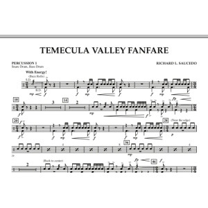 Temecula Valley Fanfare - Percussion 1