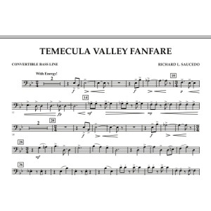 Temecula Valley Fanfare - Convertible Bass Line