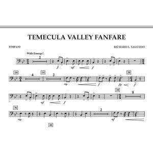 Temecula Valley Fanfare - Timpani