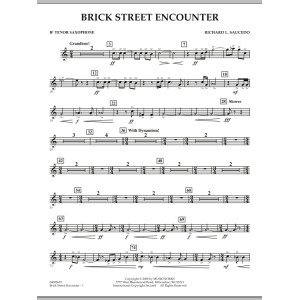 Brick Street Encounter - Bb Tenor Saxophone