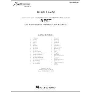 Rest (Satz 2 aus "Minnesota Portraits") - Partitur