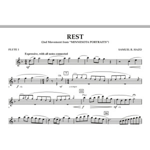 Rest (Satz 2 von "Minnesota Portraits") - Flöte 1