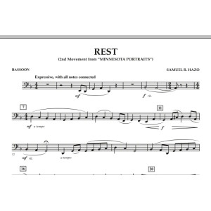 Rest (Satz 2 aus "Minnesota Portraits") - Fagott