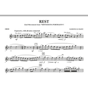 Rest (Satz 2 aus "Minnesota Portraits") - Oboe