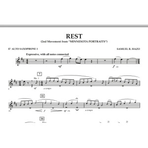 Rest (Satz 2 aus "Minnesota Portraits") - Es-Altsaxophon 1