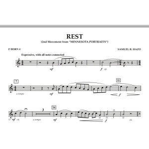 Rest (Mvt. 2 of "Minnesota Portraits") - F Horn 4