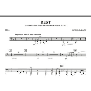 Rest (Mvt. 2 of "Minnesota Portraits") - Tuba