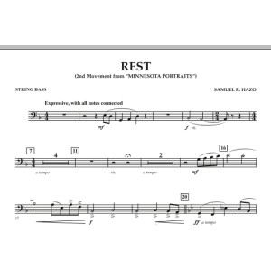 Rest (Mvt. 2 of "Minnesota Portraits") - String Bass