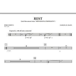 Rest (Satz 2 von "Minnesota Portraits") - Schlagzeug 2