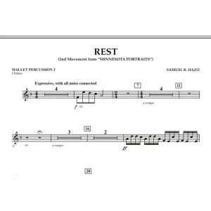 Rest (2. Satz von "Minnesota Portraits") - Mallet Percussion 2