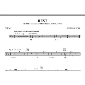 Rest (Satz 2 aus "Minnesota Portraits") - Timpani
