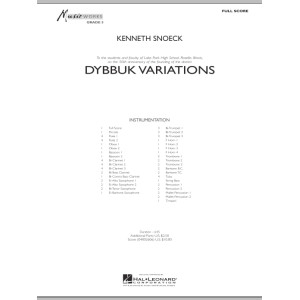 Dybbuk Variations - Conductor Score (Full Score)