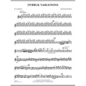 Dybbuk Variations - Bb Clarinet 1