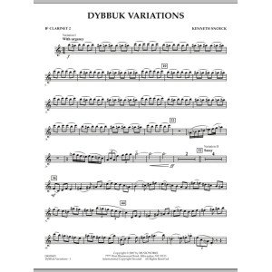 Dybbuk Variations - Bb Klarinette 2