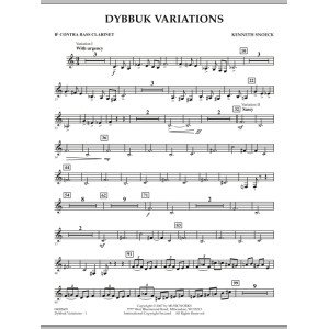 Dybbuk Variations - Bb Kontrabassklarinette