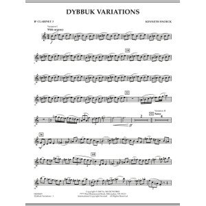 Dybbuk Variations - Bb Klarinette 3