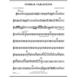 Dybbuk Variations - Eb Alto Saxophone 1