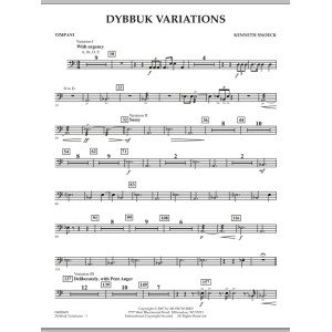 Dybbuk Variations - Timpani