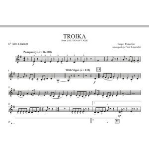 Troika (aus "Leutnant Kijé") - Es-Altklarinette
